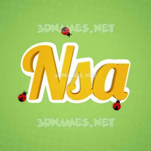 nsa in Ladybugs style - 3D name wallpaper nsa in Ladybugs style - 3D name wallpaper