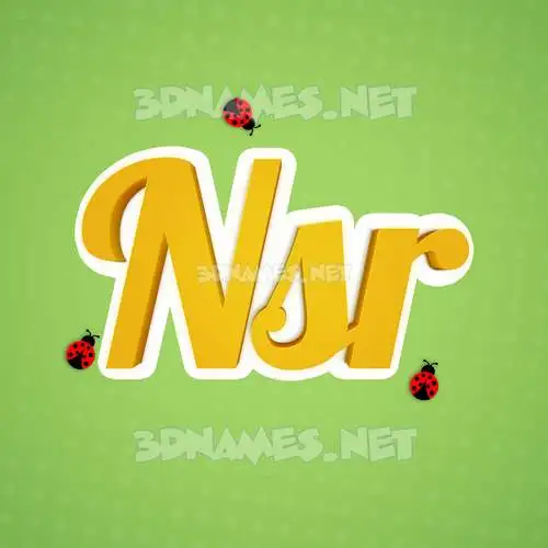 nsr in Ladybugs style - 3D name wallpaper nsr in Ladybugs style - 3D name wallpaper