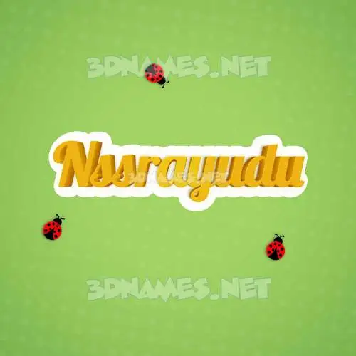 nssrayudu in Ladybugs style - 3D name wallpaper nssrayudu in Ladybugs style - 3D name wallpaper