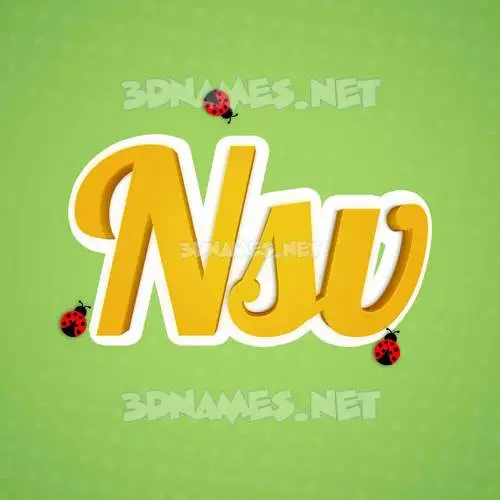 nsv in Ladybugs style - 3D name wallpaper nsv in Ladybugs style - 3D name wallpaper