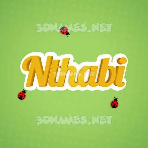 nthabi in Ladybugs style - 3D name wallpaper nthabi in Ladybugs style - 3D name wallpaper