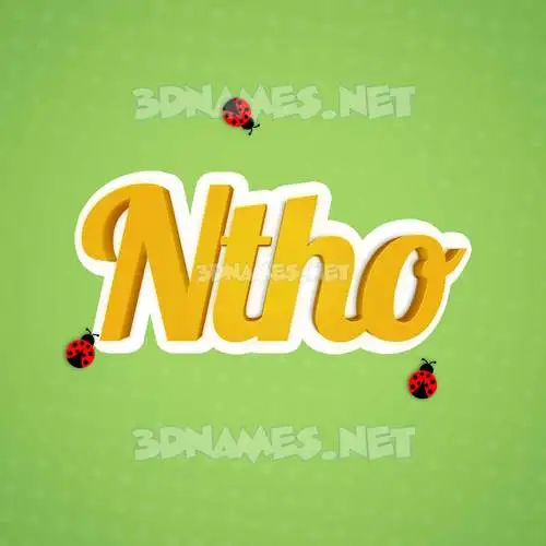 ntho in Ladybugs style - 3D name wallpaper ntho in Ladybugs style - 3D name wallpaper