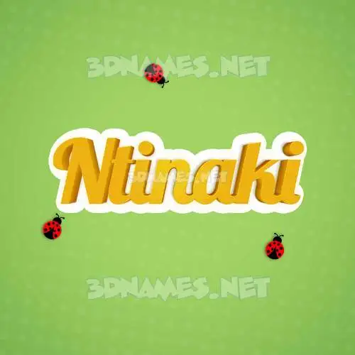 ntinaki in Ladybugs style - 3D name wallpaper ntinaki in Ladybugs style - 3D name wallpaper