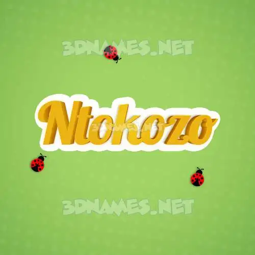 ntokozo in Ladybugs style - 3D name wallpaper ntokozo in Ladybugs style - 3D name wallpaper