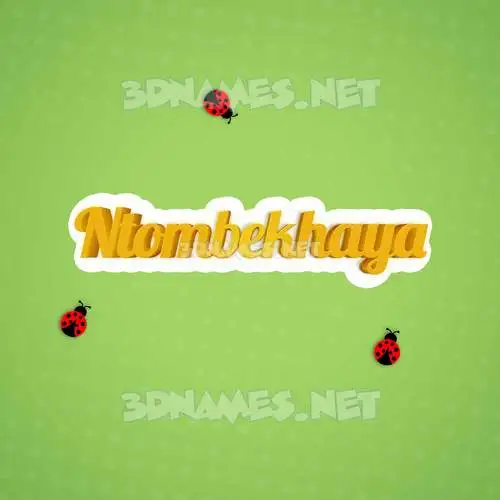 ntombekhaya in Ladybugs style - 3D name wallpaper ntombekhaya in Ladybugs style - 3D name wallpaper