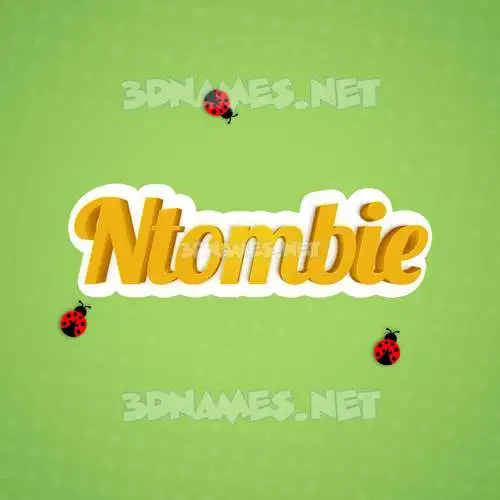 ntombie in Ladybugs style - 3D name wallpaper ntombie in Ladybugs style - 3D name wallpaper