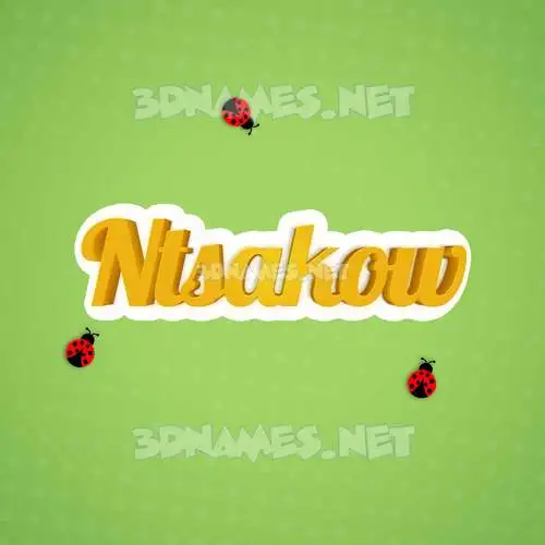 ntsakow in Ladybugs style - 3D name wallpaper ntsakow in Ladybugs style - 3D name wallpaper
