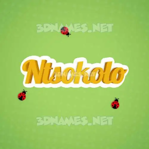 ntsokolo in Ladybugs style - 3D name wallpaper ntsokolo in Ladybugs style - 3D name wallpaper