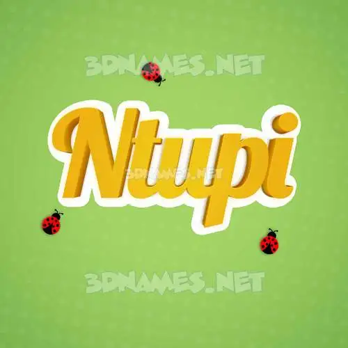 ntupi in Ladybugs style - 3D name wallpaper ntupi in Ladybugs style - 3D name wallpaper