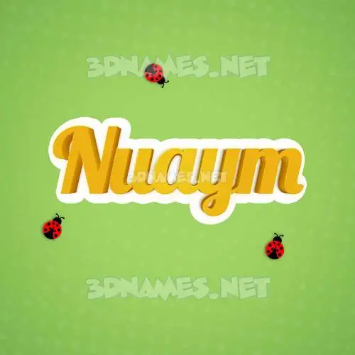 nuaym in Ladybugs style - 3D name wallpaper nuaym in Ladybugs style - 3D name wallpaper