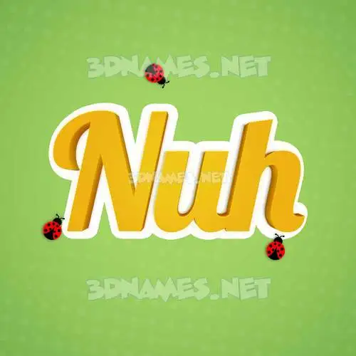 nuh in Ladybugs style - 3D name wallpaper nuh in Ladybugs style - 3D name wallpaper