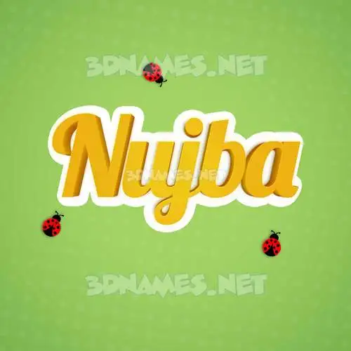 nujba in Ladybugs style - 3D name wallpaper nujba in Ladybugs style - 3D name wallpaper