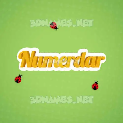 numerdar in Ladybugs style - 3D name wallpaper numerdar in Ladybugs style - 3D name wallpaper