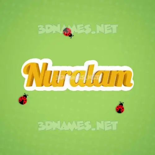 nuralam in Ladybugs style - 3D name wallpaper nuralam in Ladybugs style - 3D name wallpaper
