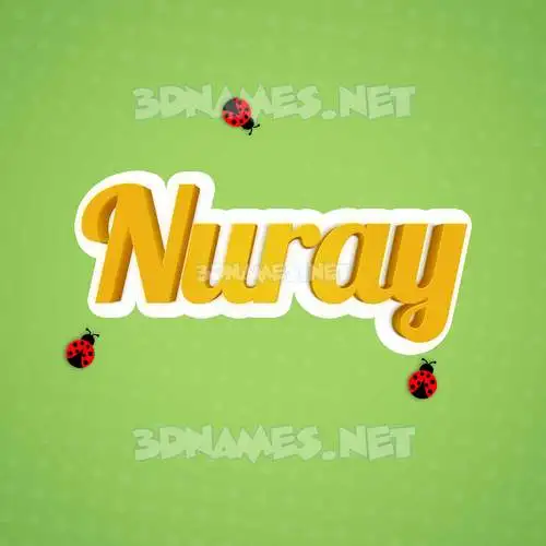nuray in Ladybugs style - 3D name wallpaper nuray in Ladybugs style - 3D name wallpaper