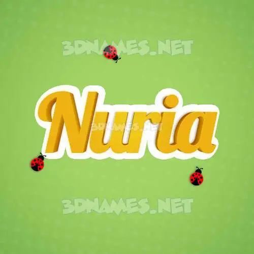 nuria in Ladybugs style - 3D name wallpaper nuria in Ladybugs style - 3D name wallpaper