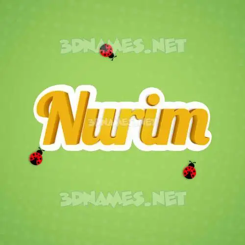 nurim in Ladybugs style - 3D name wallpaper nurim in Ladybugs style - 3D name wallpaper
