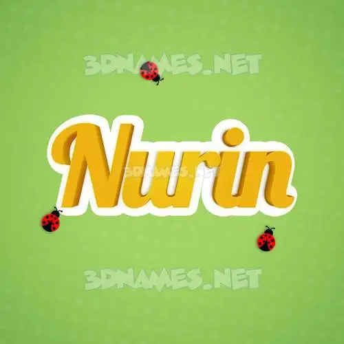 nurin in Ladybugs style - 3D name wallpaper nurin in Ladybugs style - 3D name wallpaper