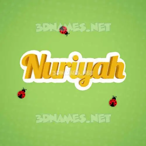 nuriyah in Ladybugs style - 3D name wallpaper nuriyah in Ladybugs style - 3D name wallpaper