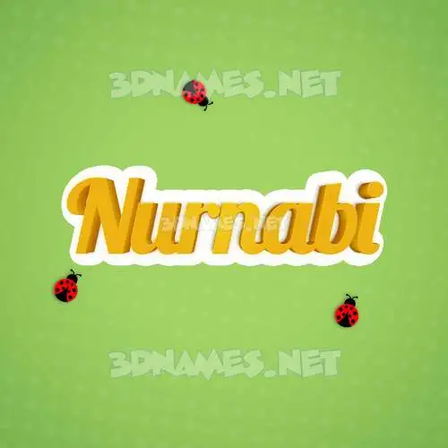 nurnabi in Ladybugs style - 3D name wallpaper nurnabi in Ladybugs style - 3D name wallpaper