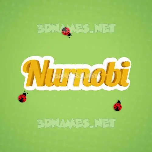 nurnobi in Ladybugs style - 3D name wallpaper nurnobi in Ladybugs style - 3D name wallpaper