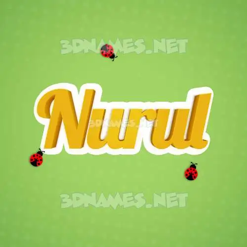nurul in Ladybugs style - 3D name wallpaper nurul in Ladybugs style - 3D name wallpaper