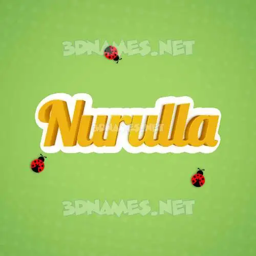 nurulla in Ladybugs style - 3D name wallpaper nurulla in Ladybugs style - 3D name wallpaper