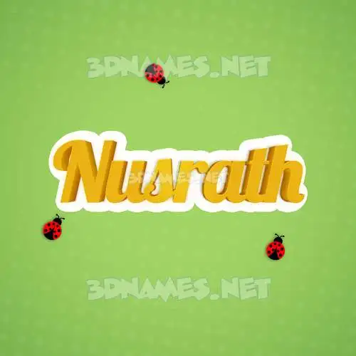 nusrath in Ladybugs style - 3D name wallpaper nusrath in Ladybugs style - 3D name wallpaper