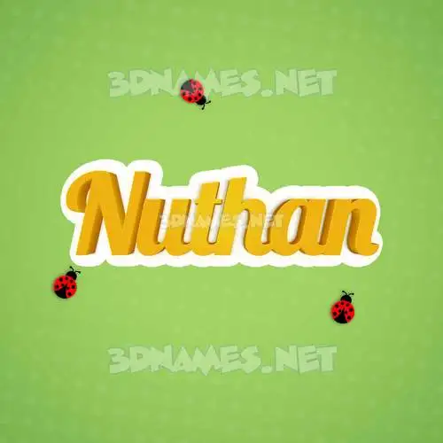 nuthan in Ladybugs style - 3D name wallpaper nuthan in Ladybugs style - 3D name wallpaper