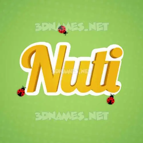 nuti in Ladybugs style - 3D name wallpaper nuti in Ladybugs style - 3D name wallpaper