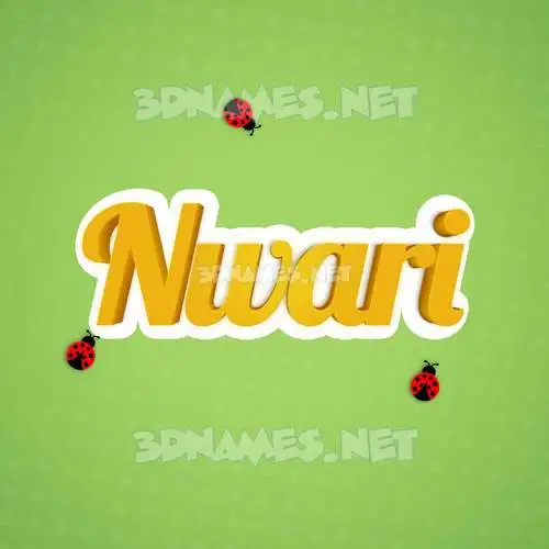 nwari in Ladybugs style - 3D name wallpaper nwari in Ladybugs style - 3D name wallpaper