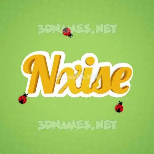 nxise in Ladybugs style - 3D name wallpaper nxise in Ladybugs style - 3D name wallpaper