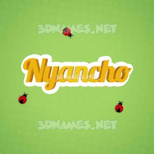 nyancho in Ladybugs style - 3D name wallpaper nyancho in Ladybugs style - 3D name wallpaper