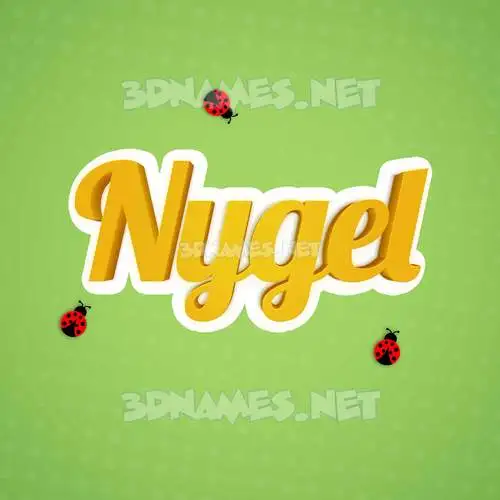nygel in Ladybugs style - 3D name wallpaper nygel in Ladybugs style - 3D name wallpaper