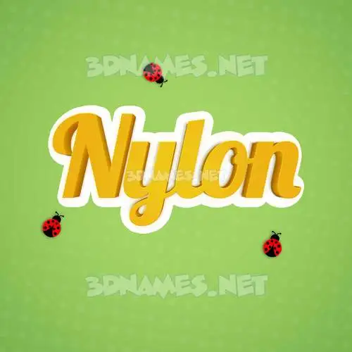 nylon in Ladybugs style - 3D name wallpaper