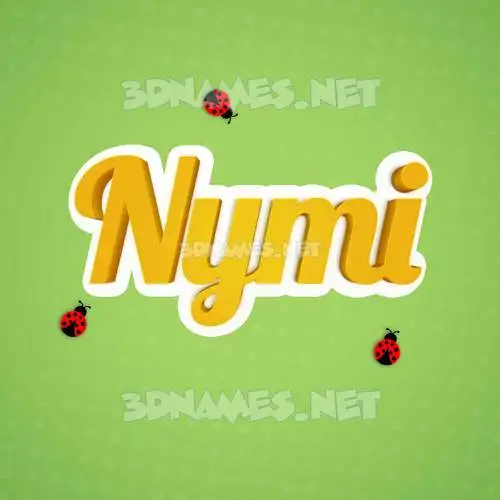 nymi in Ladybugs style - 3D name wallpaper nymi in Ladybugs style - 3D name wallpaper