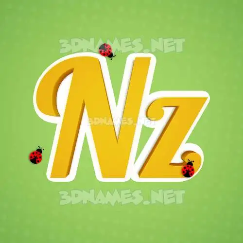 nz in Ladybugs style - 3D name wallpaper nz in Ladybugs style - 3D name wallpaper