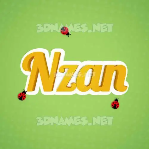 nzan in Ladybugs style - 3D name wallpaper nzan in Ladybugs style - 3D name wallpaper