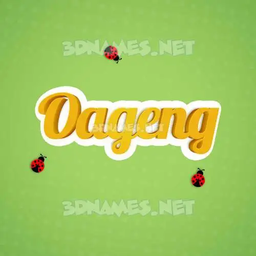 oageng in Ladybugs style - 3D name wallpaper oageng in Ladybugs style - 3D name wallpaper