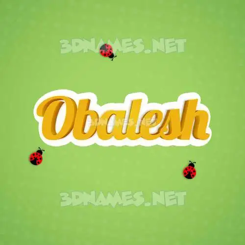 obalesh in Ladybugs style - 3D name wallpaper obalesh in Ladybugs style - 3D name wallpaper