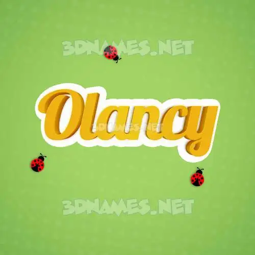 olancy in Ladybugs style - 3D name wallpaper olancy in Ladybugs style - 3D name wallpaper