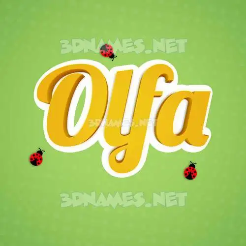 olfa in Ladybugs style - 3D name wallpaper olfa in Ladybugs style - 3D name wallpaper