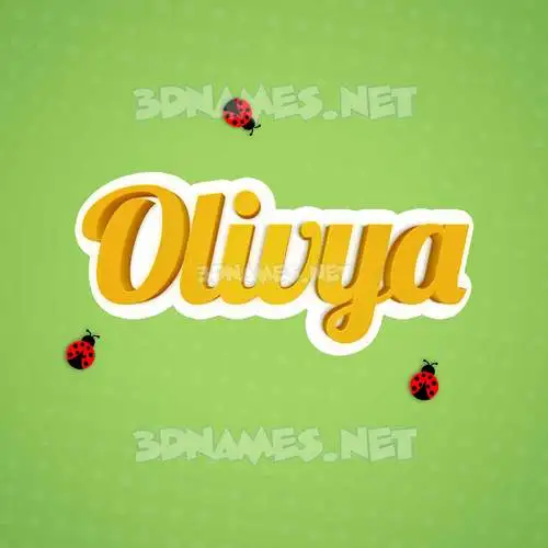 olivya in Ladybugs style - 3D name wallpaper olivya in Ladybugs style - 3D name wallpaper