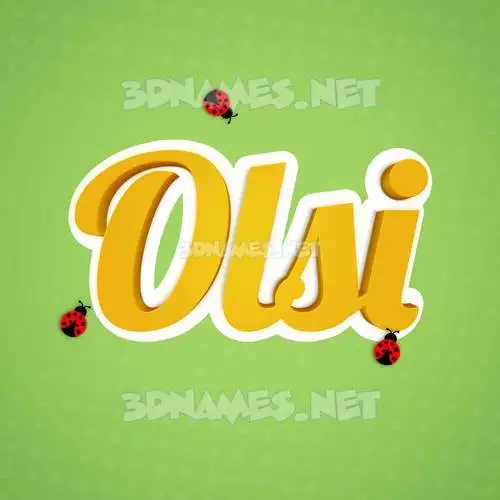 olsi in Ladybugs style - 3D name wallpaper olsi in Ladybugs style - 3D name wallpaper