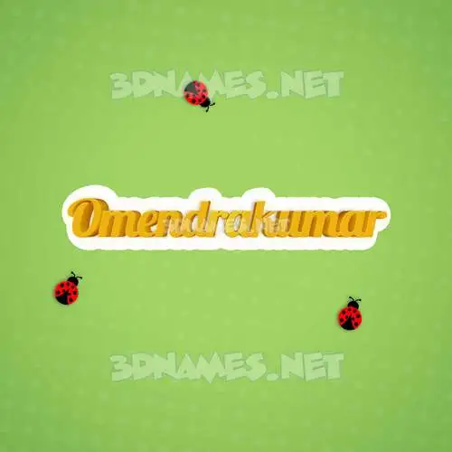 omendrakumar in Ladybugs style - 3D name wallpaper omendrakumar in Ladybugs style - 3D name wallpaper