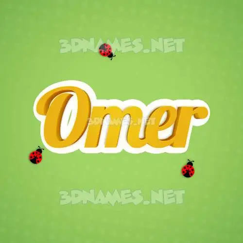 omer in Ladybugs style - 3D name wallpaper omer in Ladybugs style - 3D name wallpaper