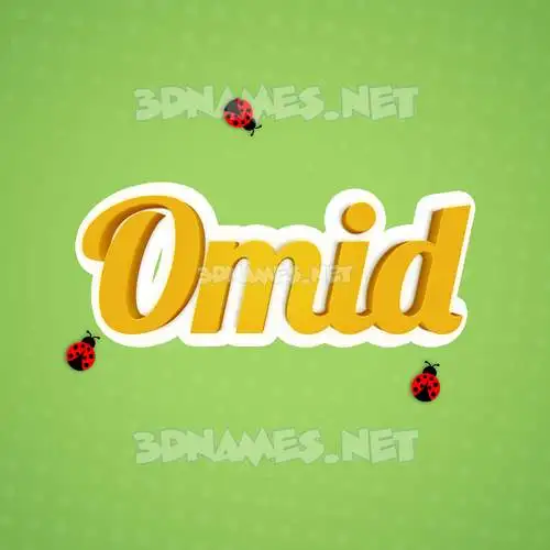 omid in Ladybugs style - 3D name wallpaper omid in Ladybugs style - 3D name wallpaper