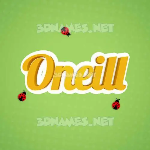 oneill in Ladybugs style - 3D name wallpaper oneill in Ladybugs style - 3D name wallpaper