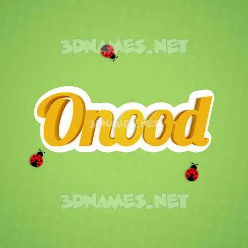 onood in Ladybugs style - 3D name wallpaper onood in Ladybugs style - 3D name wallpaper