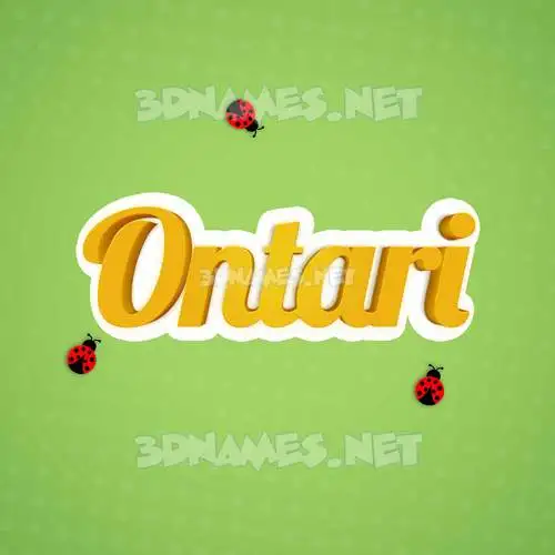 ontari in Ladybugs style - 3D name wallpaper ontari in Ladybugs style - 3D name wallpaper